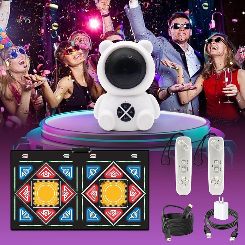 Tucraew Dance Mat, Electronic Dance Mat for TV with HD Camera, Wireless Double User Dance Mat with Game Controller, Non-Slip Dance Pad for Kids Adults, Christmas Birthday Gifts for Girls Boys - Image 5